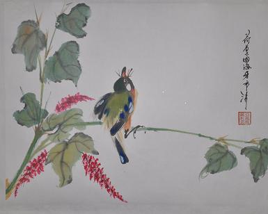 Green bird