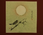 Bird looking at the moon
