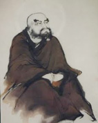 Bodhidharma-Wandbild