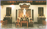 Eine der Bodhidharma- und Patriarchen-Hallen - Innenansicht